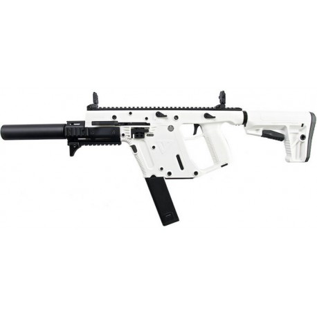 KRYTAC KRISS VECTOR LIMITED EDITION 'ALPINE WHITE' AEG SMG RIFLE (WITH MOCK SUPPRESSOR)