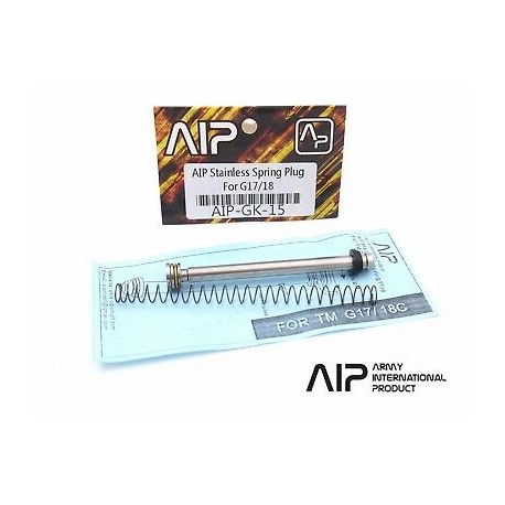 AIP Stainless Spring Plug Set For Tokyo Marui G17/18 [AIP-GK-15]