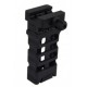 Vertical Forward Grip QD Ultralight CNC with Battery Compartment -Portabatteria