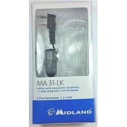 MA 31 LK Security Headset Kenwood Connector Midland auricolare