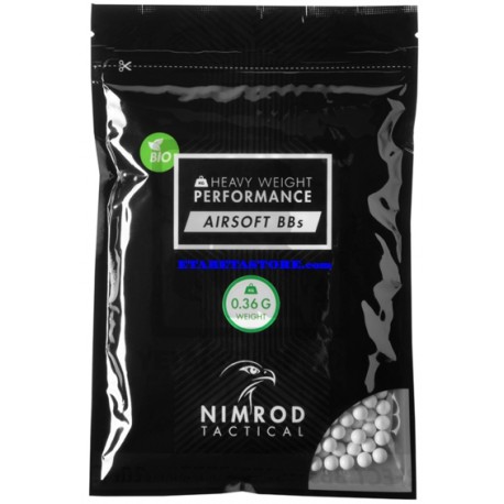 0.36g Bio BB Professional Performance 1000rds Nimrod Pallini Airsoft
