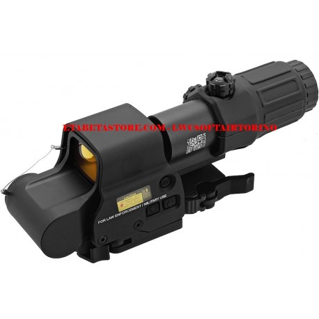 GK Tactical HWS EXPS3 Weapon Red Dot Sights w/ G33 Scope - BK