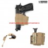 Universal Pistol Holster Left Handed TAN