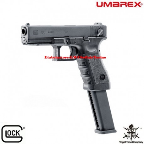 UMAREX-VFC PISTOLA SOFTAIR GLOCK 18C GAS RAFFICA CON MAG DA 50rds GBB