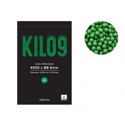 KILO9 - 0.25G Biodegradable 6mm Airsoft BB Green - 4000rd Verdi