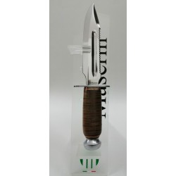 COLTELLO – AERONAUTICA 1 CM. 26,5 Fodero CUOIO Coltello Fornito alla Aereonautica Italiana