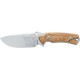 FOX  Knives Oxylos Outdoor Stainless Steel Becut Satin Blade, Olive Wood Handle   FX-616 OL