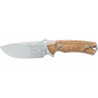 FOX  Knives Oxylos Outdoor Stainless Steel Becut Satin Blade, Olive Wood Handle   FX-616 OL