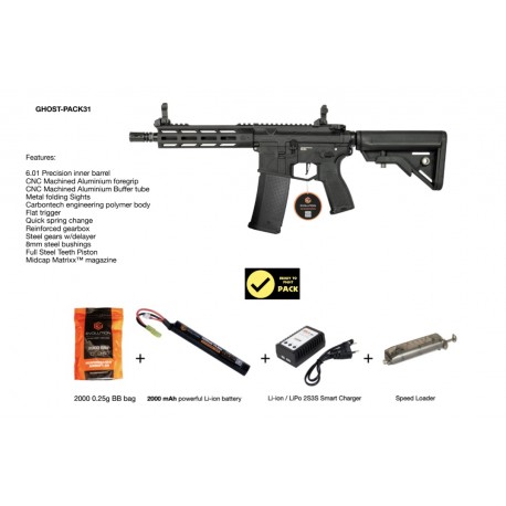 SET GHOST PACK M4M NERO EVOLUTION (GHOST-PACK31-BK)