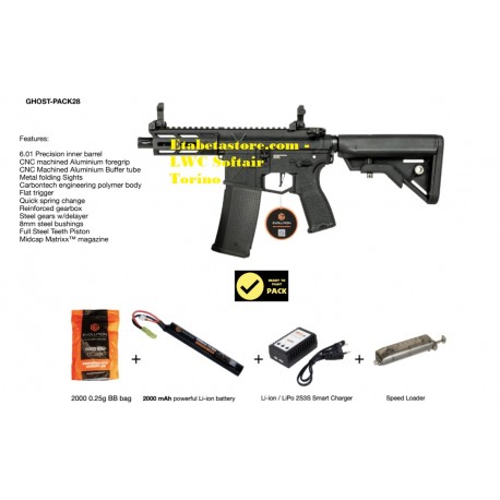 SET GHOST PACK M4XS NERO EVOLUTION (GHOST-PACK28-BK)