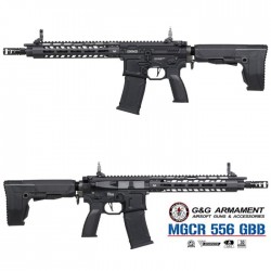 G&G FUCILE A GAS MGCR 556 10" NERO Airsoft GBB  (GG-MGCR556-10) Prezzo Speciale Solo Su Ordine