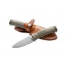 LIONSTEEL M4 CVG Lama fissa con manico  in canvas  Verde