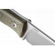 LIONSTEEL M4 CVG Lama fissa con manico  in canvas  Verde
