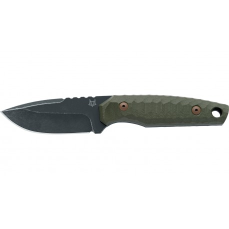 FOX FX-627 G10OD FKMD GZ Tatctical KS, Lama Fissa acciaio Niolox Antracite Topshield, Manico G10 Od green