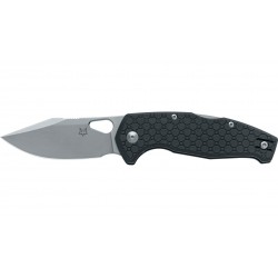 FOX  KITA: coltello chiudibile, lama acciaio Niolox stone washed, manico FRN nero FX-625 BSW