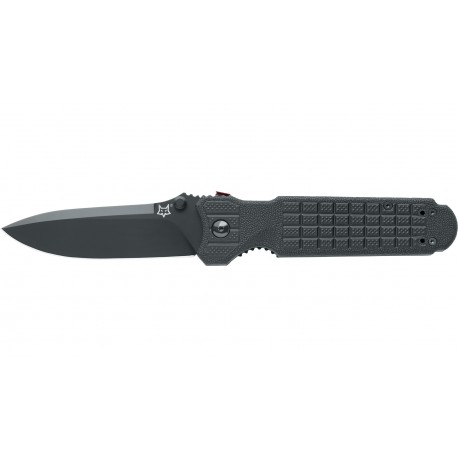 FOX Fox FKMD PREDATOR 2F: FX-446 B coltello chiudibile, lama acciaio inox N690Co black idroglider, manico FRN nero