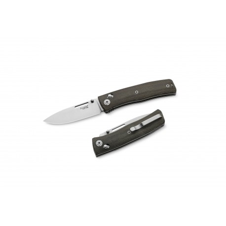 LIONSTEEL NiNi - Canvas verde - Manico intero NN1 CVG