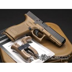 Glock 17 Gen 5 GBB Edizione francese – 1,0 Joule – Bicolore TAN e NERA 