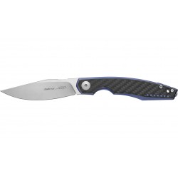 VIPER  BELONE coltello chiudibile, lama acciaio M390 satinata, manico Titanio blu e fibra di carbonio V5970BLFC