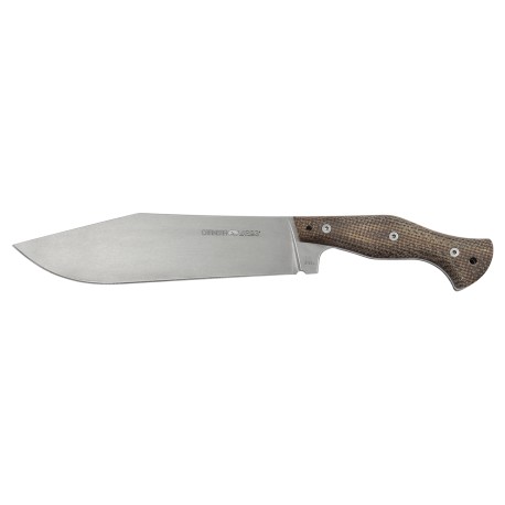 VIPER Viper CARNERA coltello fisso, lama acciaio D2 stonewashed, manico Tela e resina marrone  VT4006SWBW