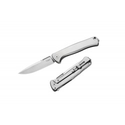 LIONSTEEL Emmet Titanium - Titanio Flat / Lama Stone washed EM01 FL