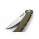 LIONSTEEL EMMET Alluminio Verde Hammertone / Lama stone washed EM01A GS