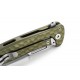 LIONSTEEL EMMET Alluminio Verde Hammertone / Lama stone washed EM01A GS